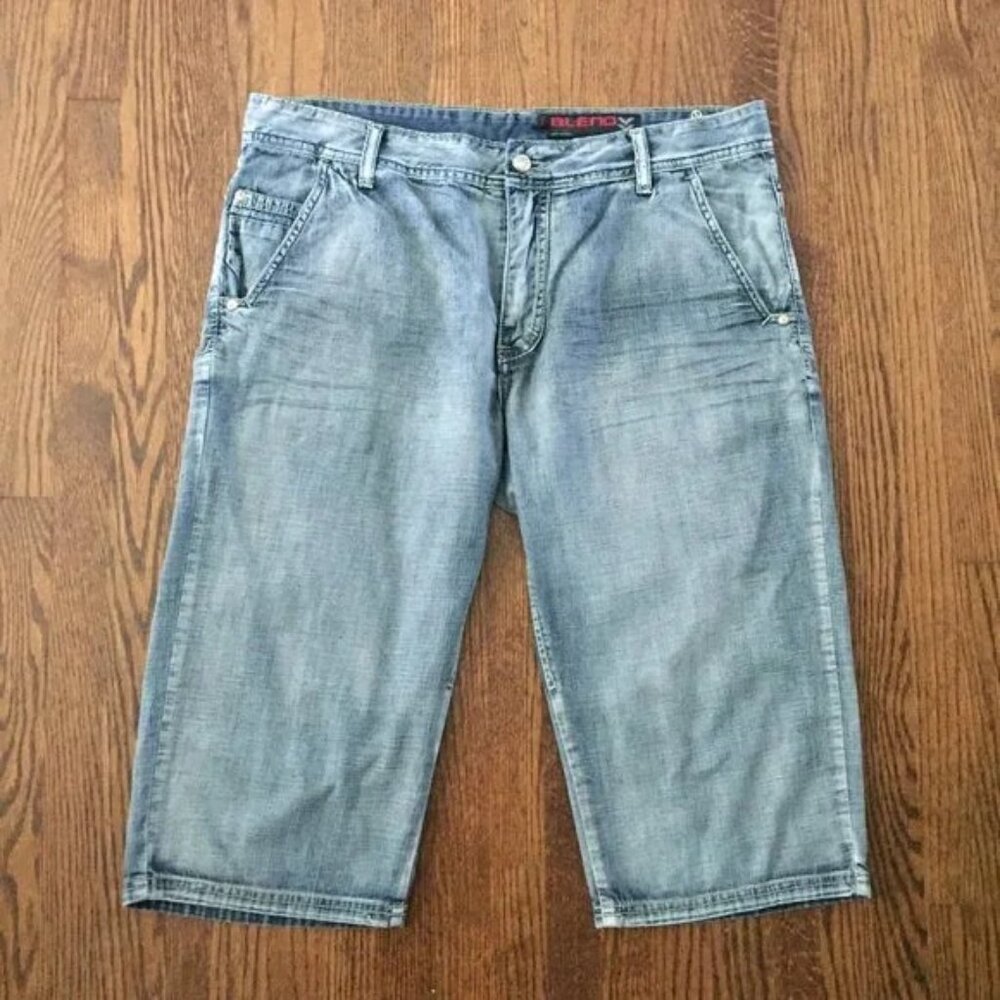 Mens Demin Capri Shorts